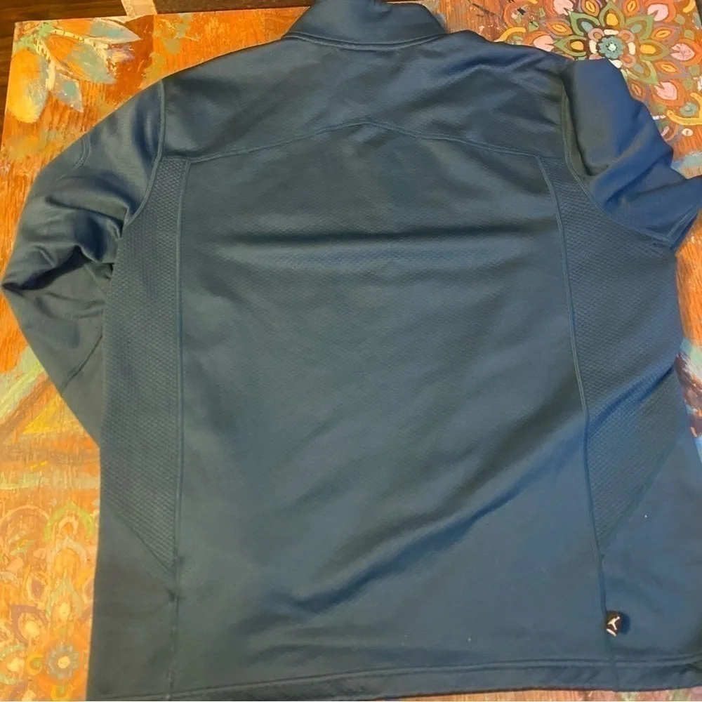 Nike Air Jordan Men’s Half Zip Dark Teal Pull Over Size Large. EUC